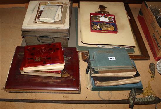 Naval Interest, a quantity of photographs, sword and other ephemera pertaining to the Boxer family